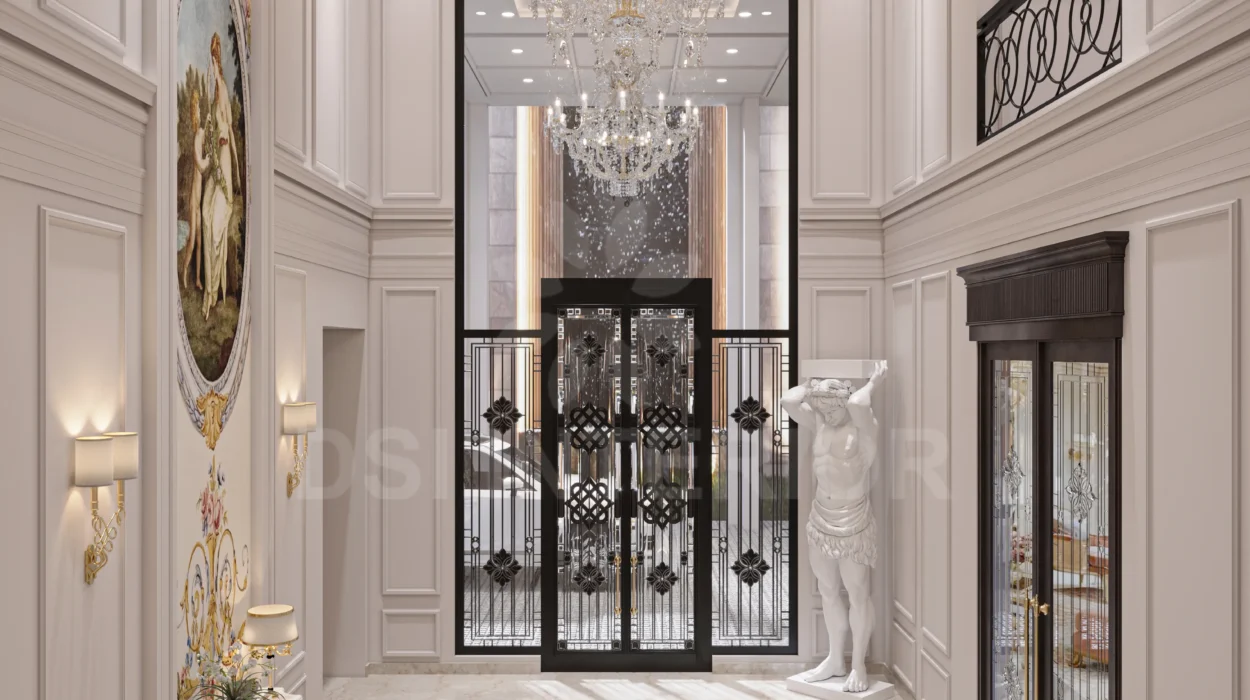 Luxury living space interior with modern lighting and textures by DSI Interiors