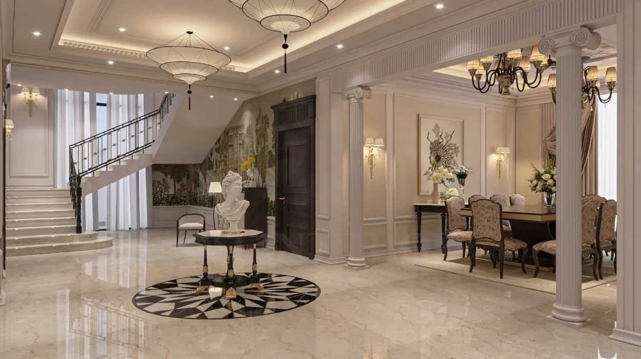Luxury home interior design highlighting craftsmanship and materials