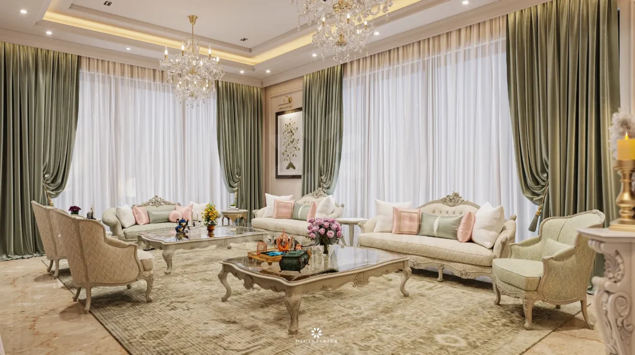 Luxury interior design project featuring custom finishes by DSI Interiors