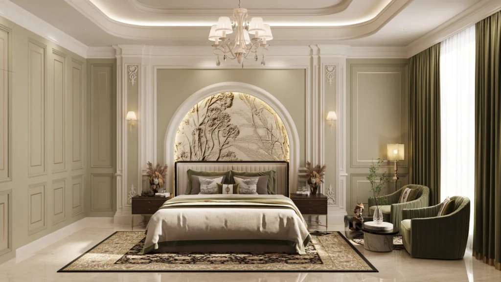 "Luxury bedroom interior design by DSI Interior"