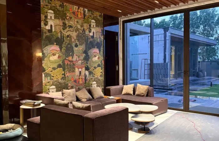 Modern modular kitchen design with premium finish