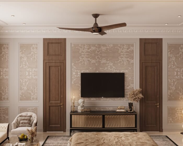 Open living area interior project by DSI Interior in Uttarakhand