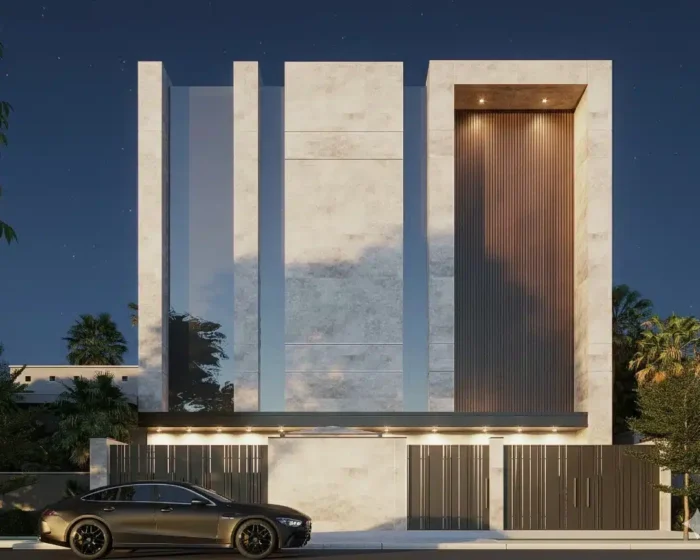 Contemporary bungalow facade