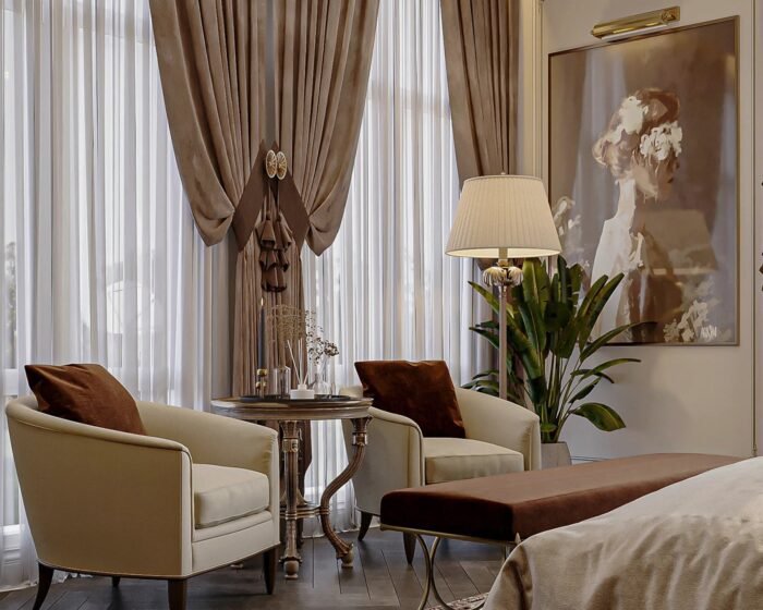 Premium modern interior design example by DSI Interior in Uttarakhand