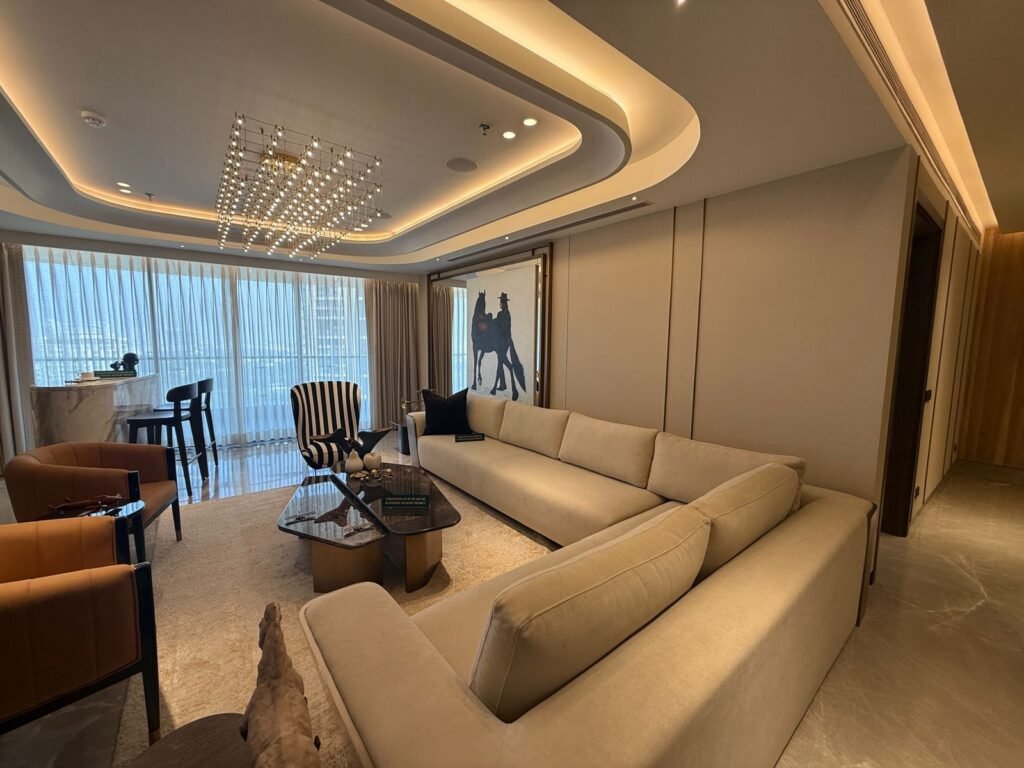 Living room space planning in interior design by DSI Interior