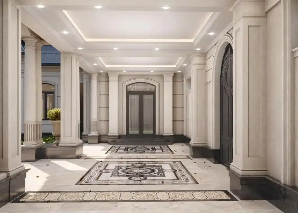 Elegant luxury villa exterior by DSI Interior