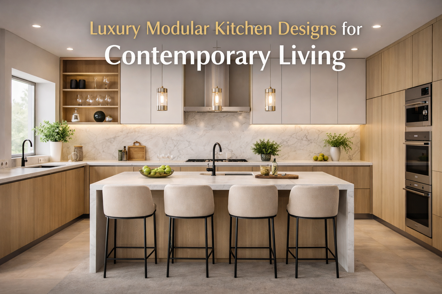 Luxury modular kitchen designs for contemporary living