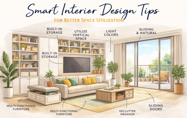 Smart interior design tips for better space utilization