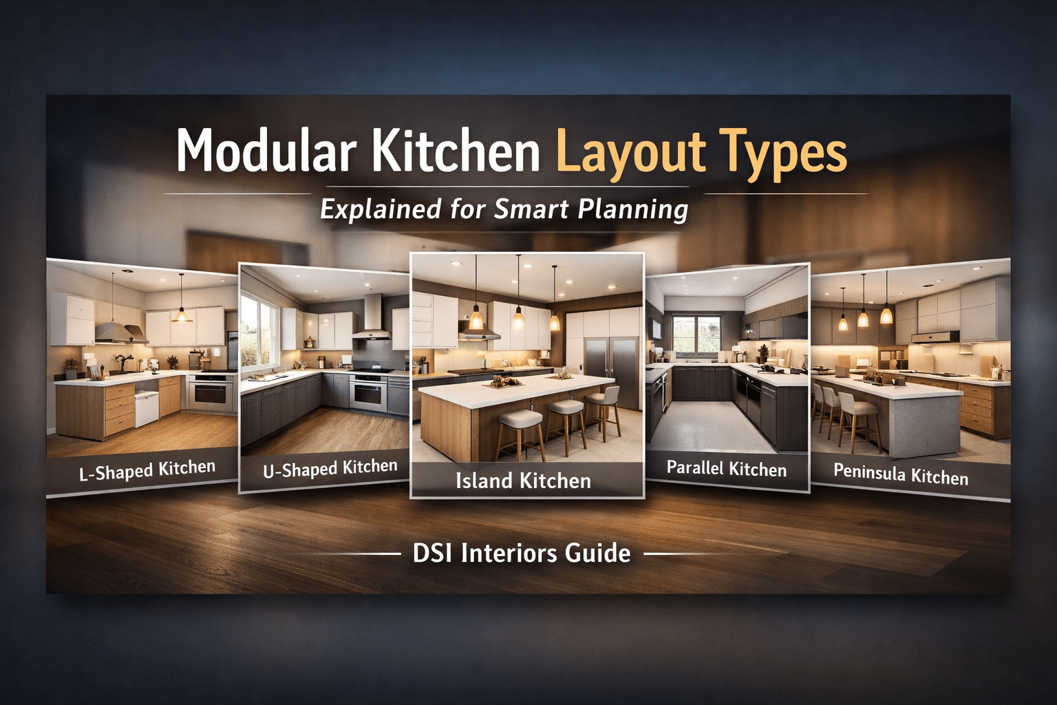 modular kitchen layout types explained for smart planning